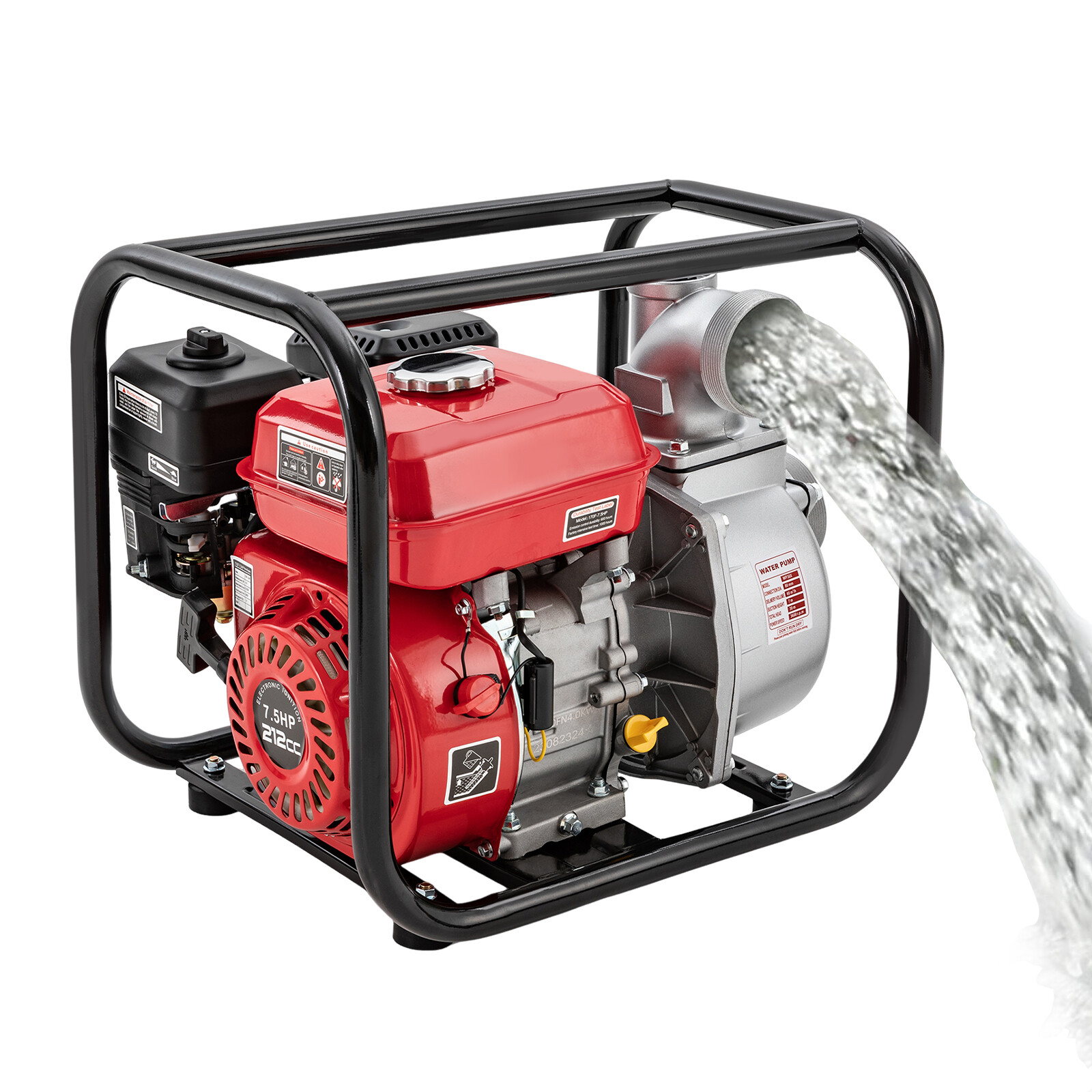 3″ Inch 7.5HP Gas Water Pump Gas-Power Garden Water Irrigation Transfer Pump