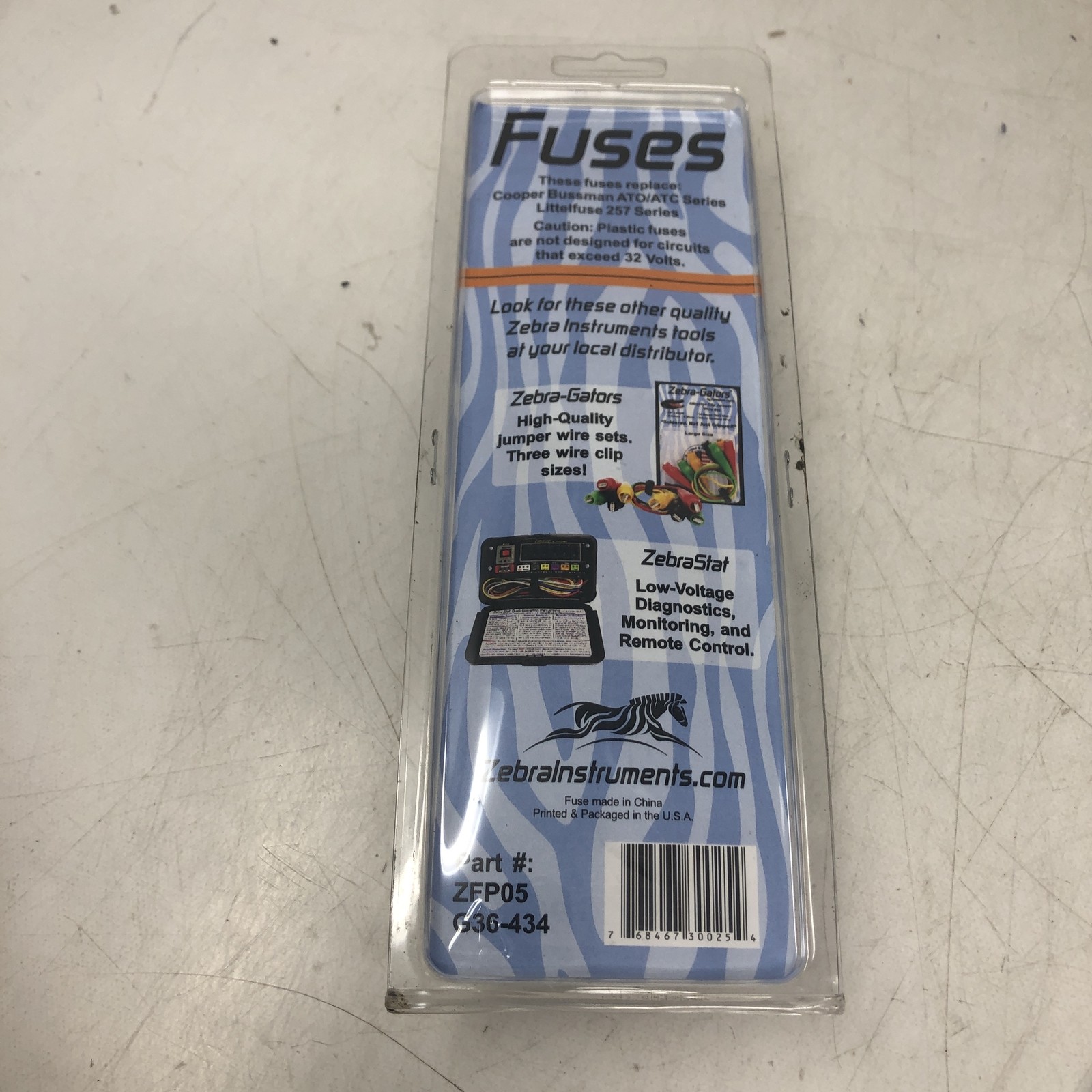 Fuses Zebra Instruments-25 Fuses 5 Amp Standard Size Plastic Fuses