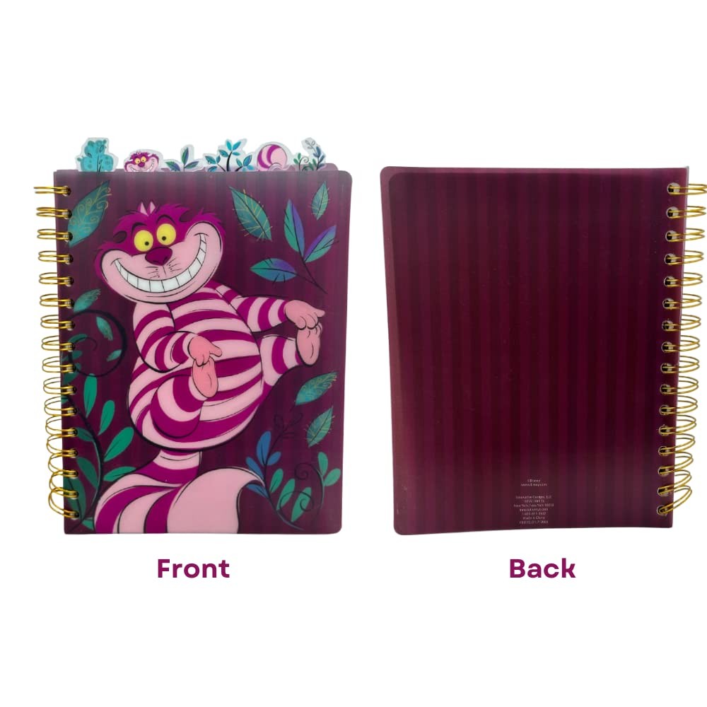 Cheshire Cat Spiral Bound Notebook 144 Lined Pages Alice In Wonderland 8X7