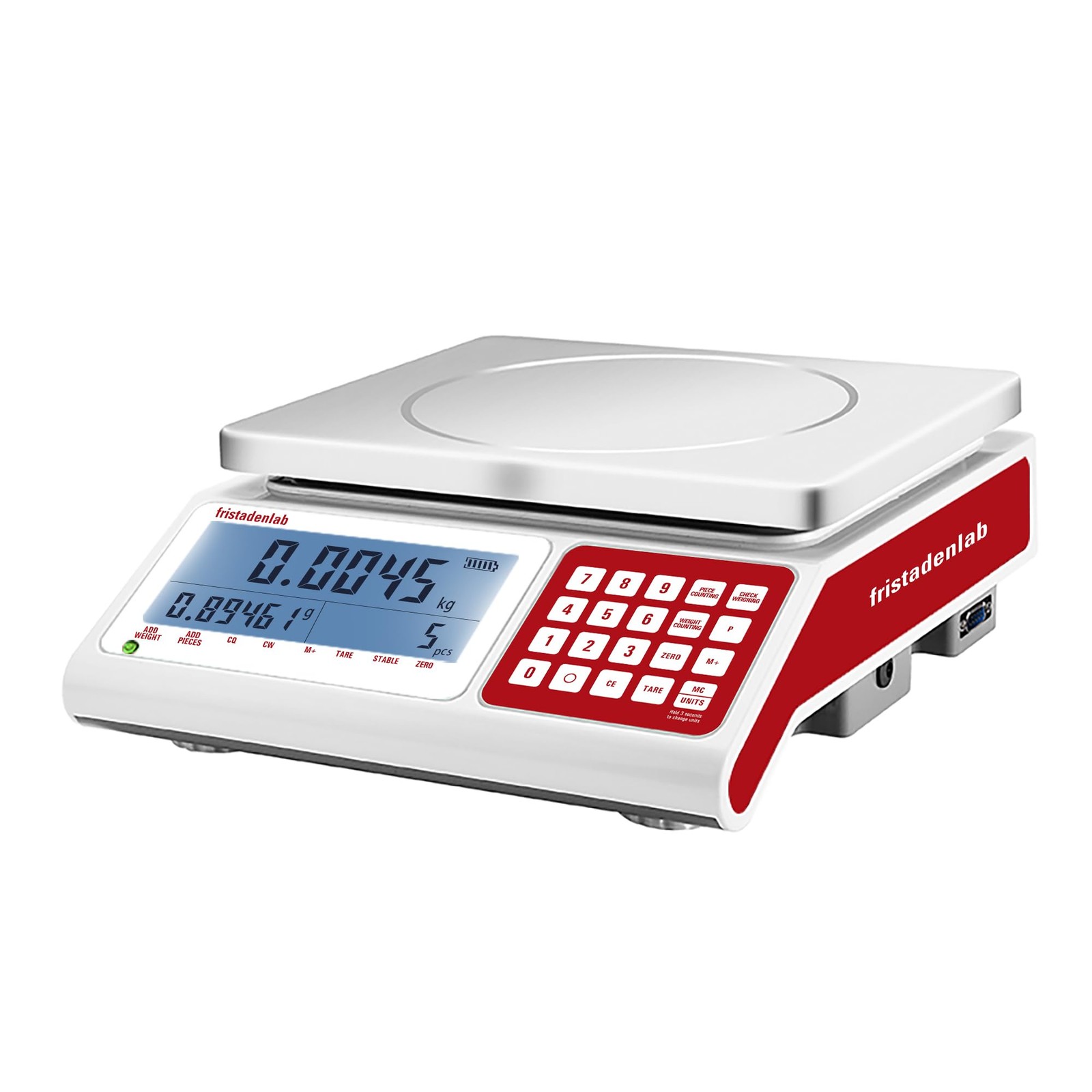 Industrial Counting Scale – 30kg x 0.5g | Fristaden Lab | Units: g, lbs, oz, kg