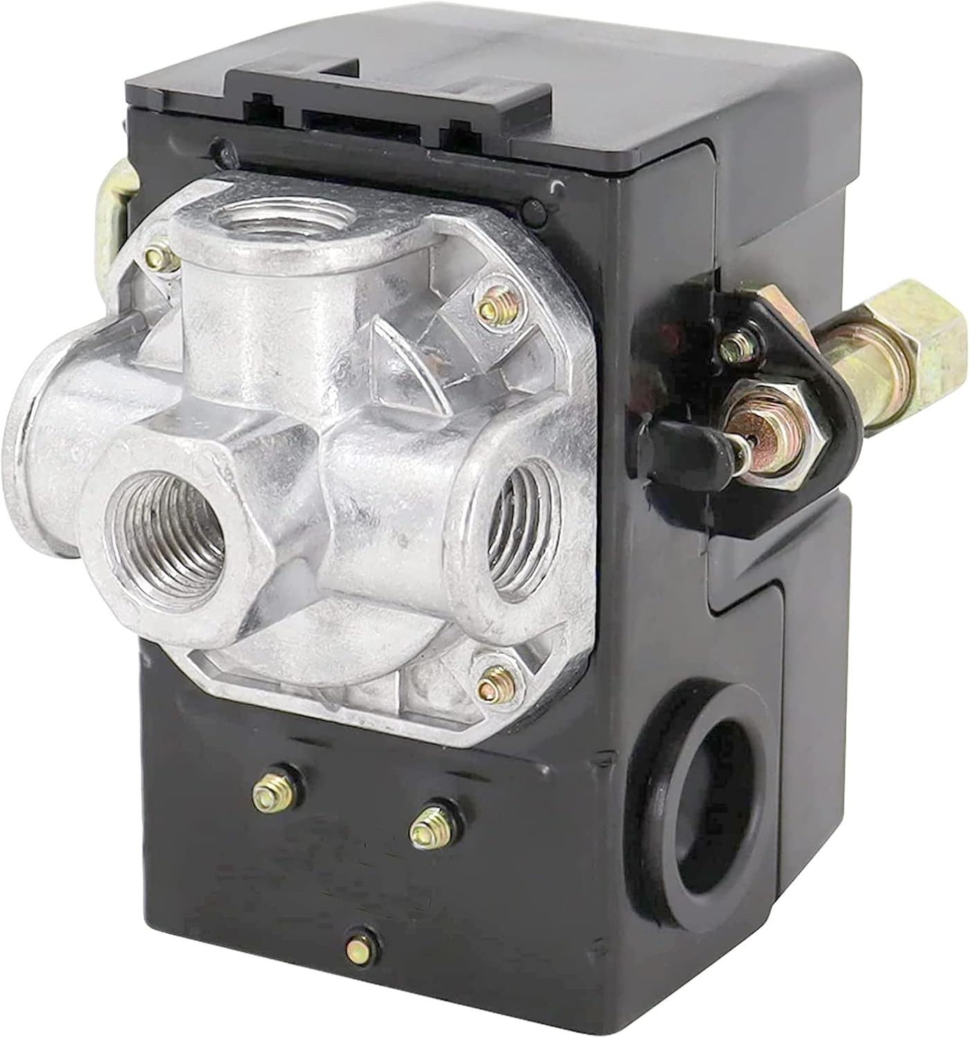 Heavy Duty Pressure Switch for Air Compressor 135-175 Psi Four 4 Port 26 Amp