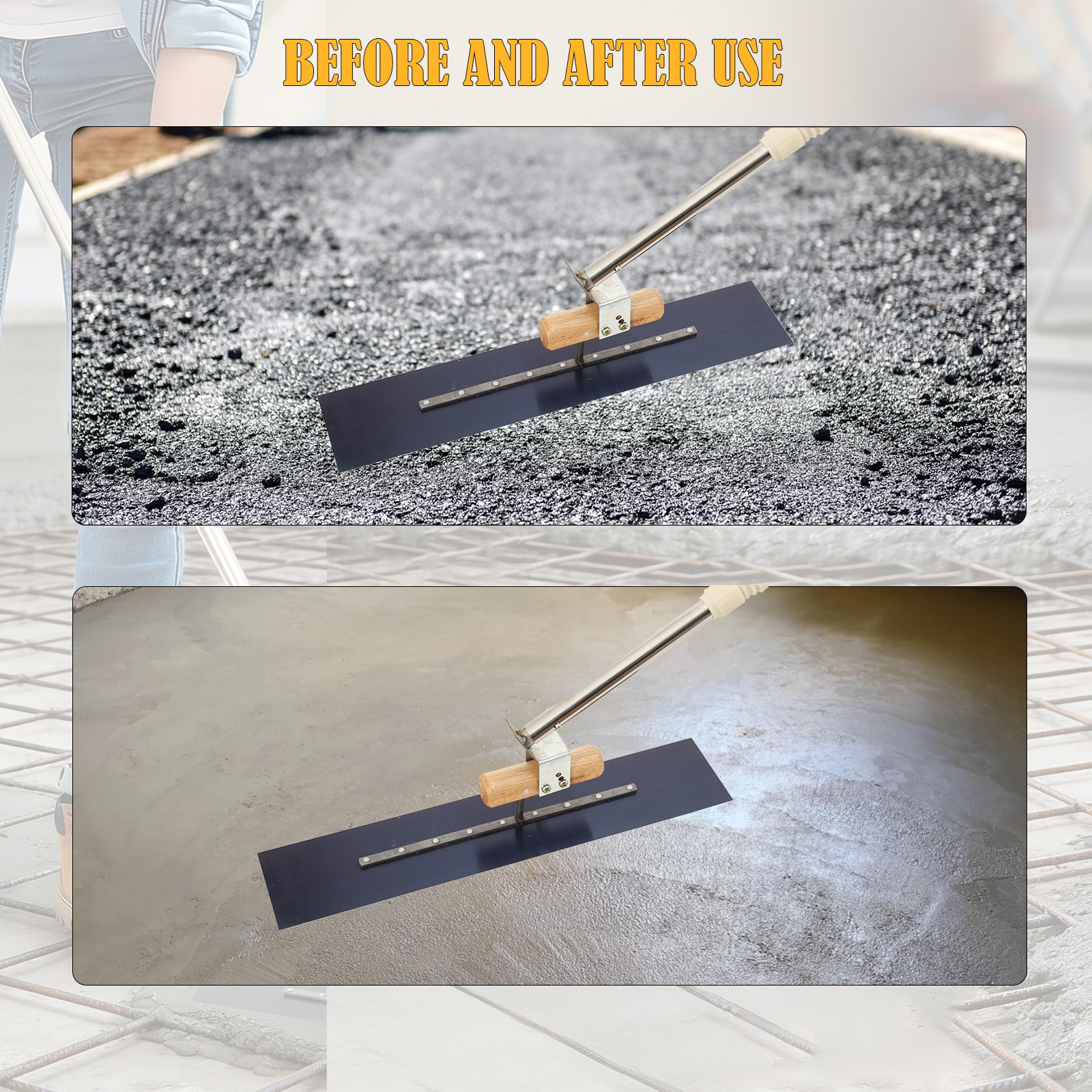 Concrete Float Concrete Finishing Shoes Cement Surface Smoothing Tool Bull Float