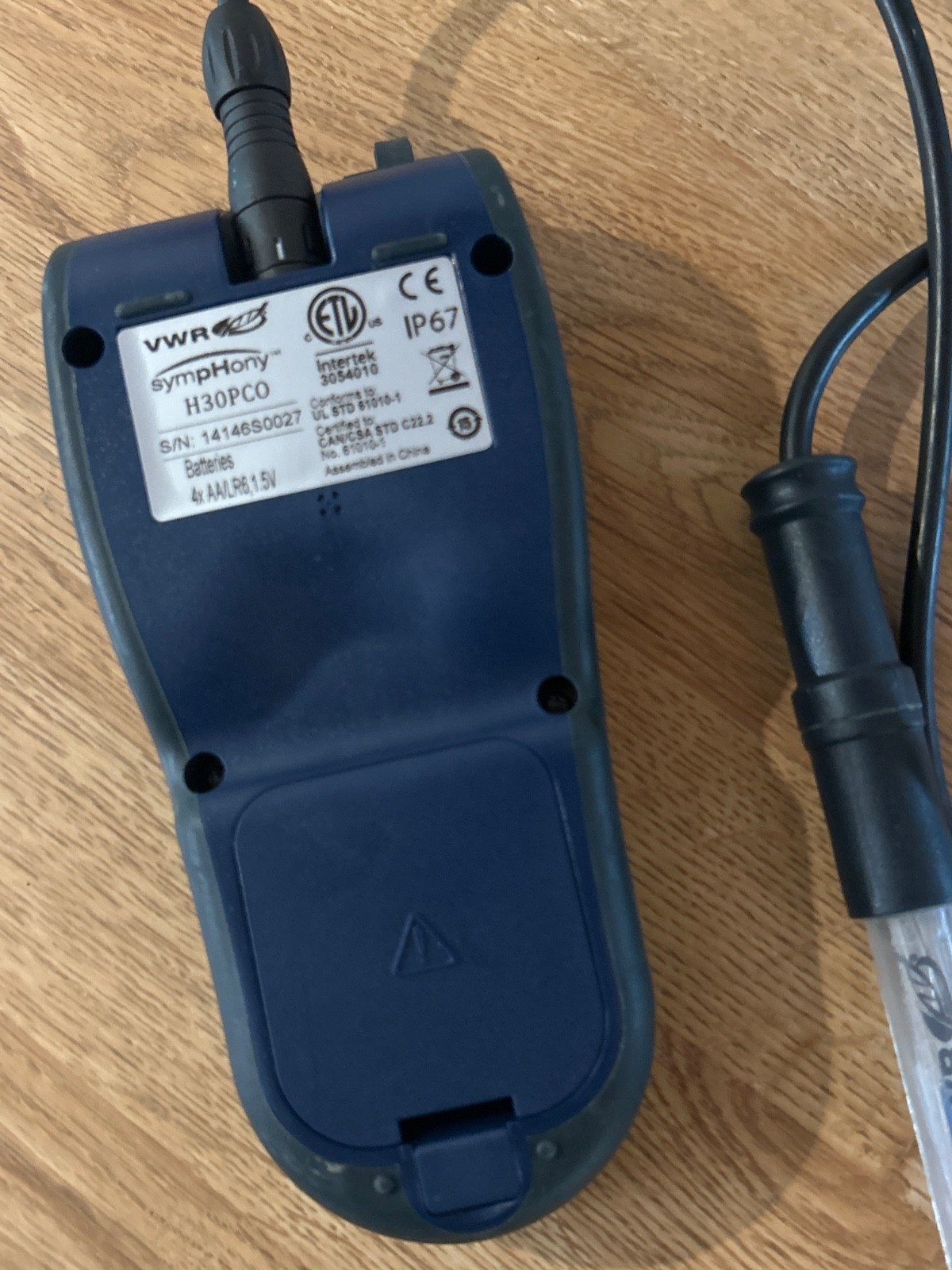 Tested VWR Symphony H30PCO Portable pH Meter w/ Electrode Free P&H to US