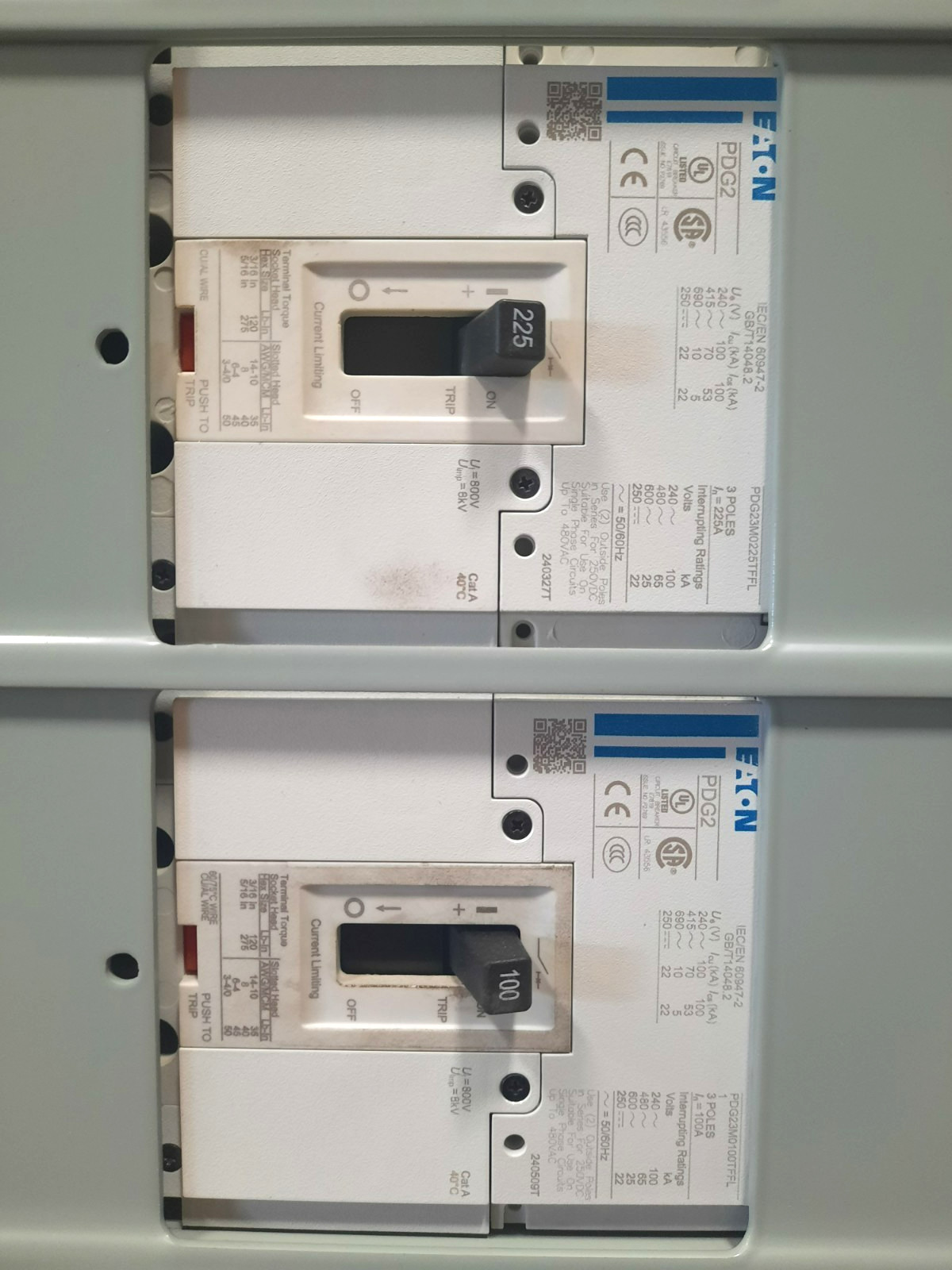 Eaton PRLX Switchboard – 2000A 480/277V 3PH 4W MLO – Indoor – NEW