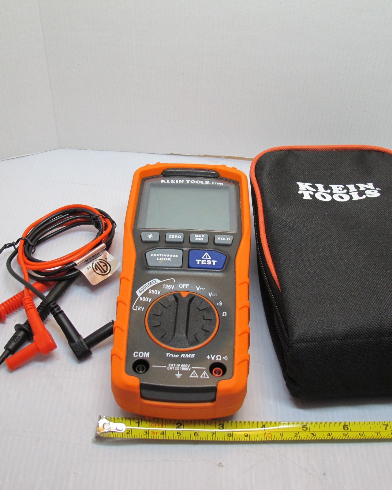 Digital Insulation Resistance Tester up to 4000m Ohms + Multimeter