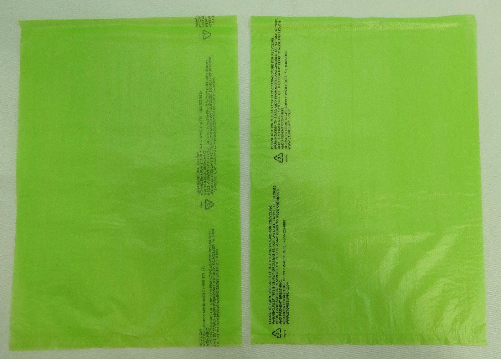 Qty. 100 Lime High-Density Bags 8.5″ x 11″ Plastic Merchandise Shopping Bag