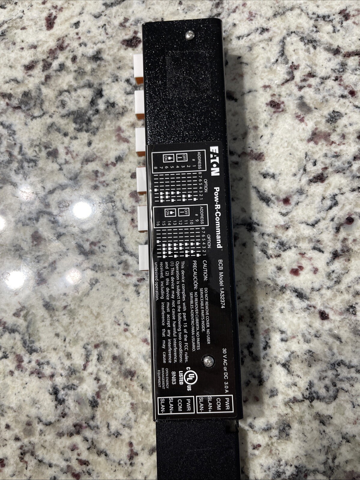 EATON 1A32374 15 PORT RAIL INTERFACE CONTROL BUS 30V Ac or DC 3.0AMP AK