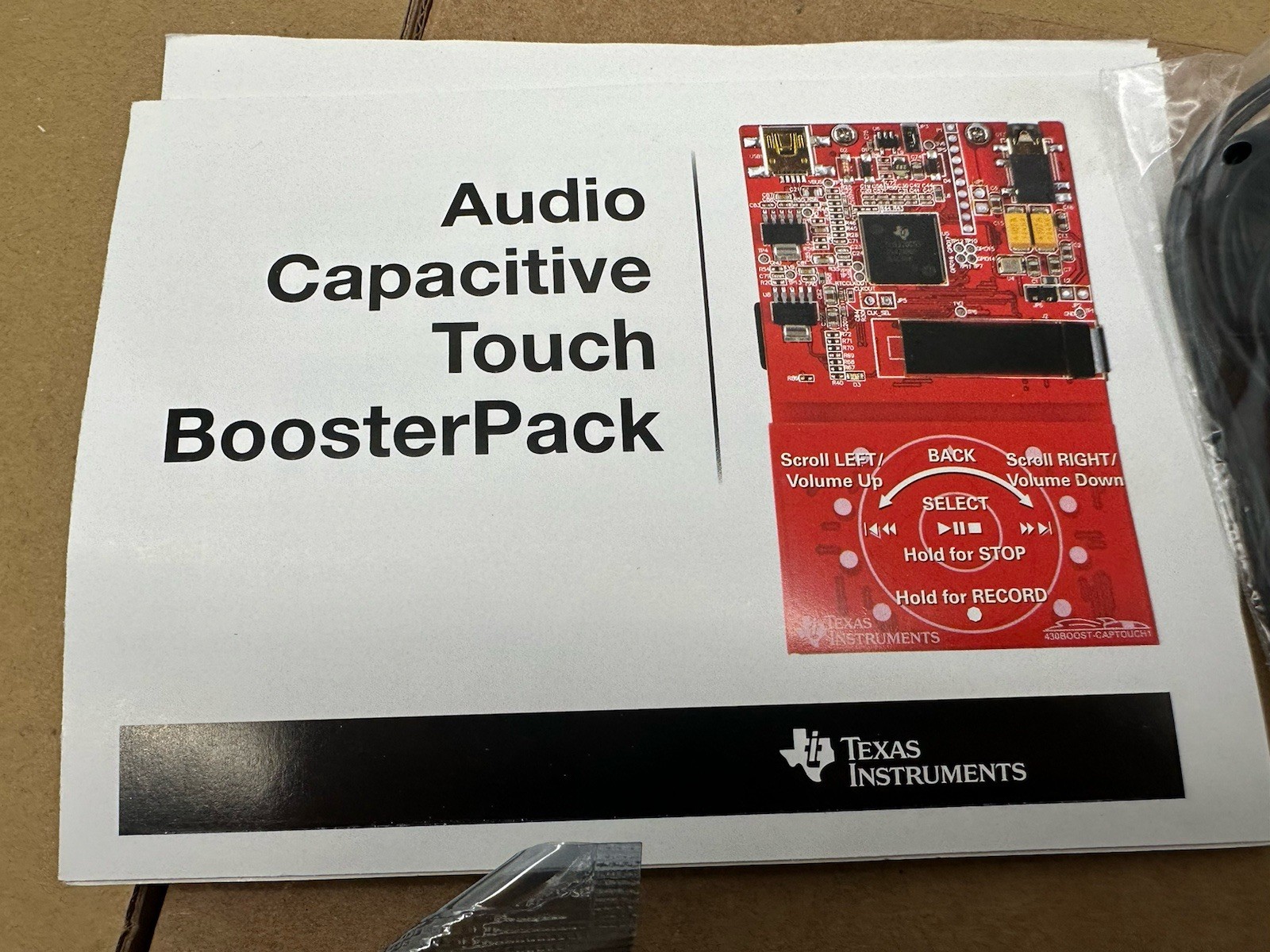 Ti C5000 Ultra Low Power DSP Audio Capacitive Touch Boosterpack Development Kit