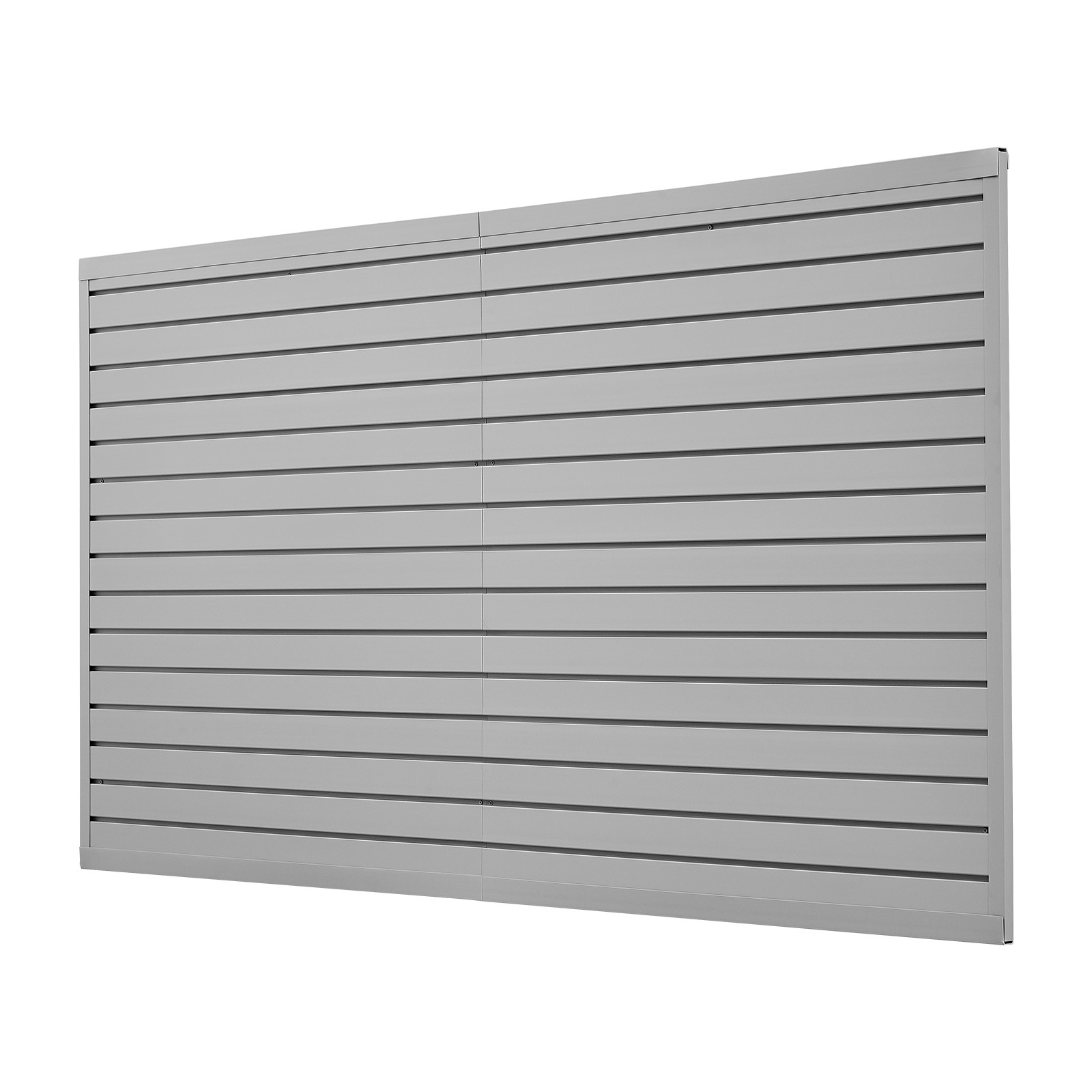 VEVOR 8 x 4 ft Slat Wall Paneling PVC Grey Garage Slatwall with Modular Design