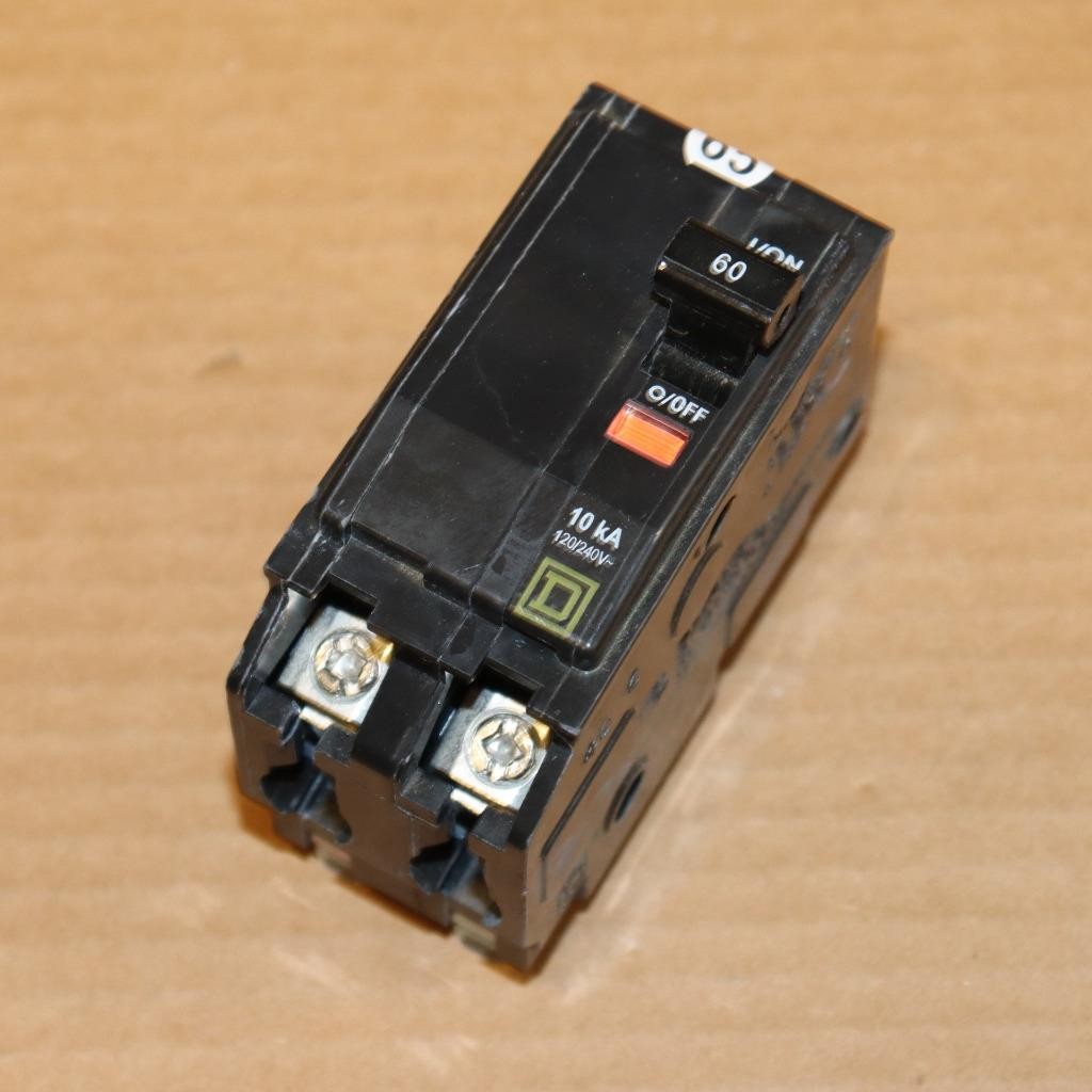 One New Square D QO260 2 Pole 60 Amp Plug In Breaker WT#s63-65