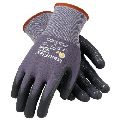 XL 34-874MaxiFlex Ultimate Micro Foam Nitrile Grip Coated PROTECTIVE WORK GLOVES