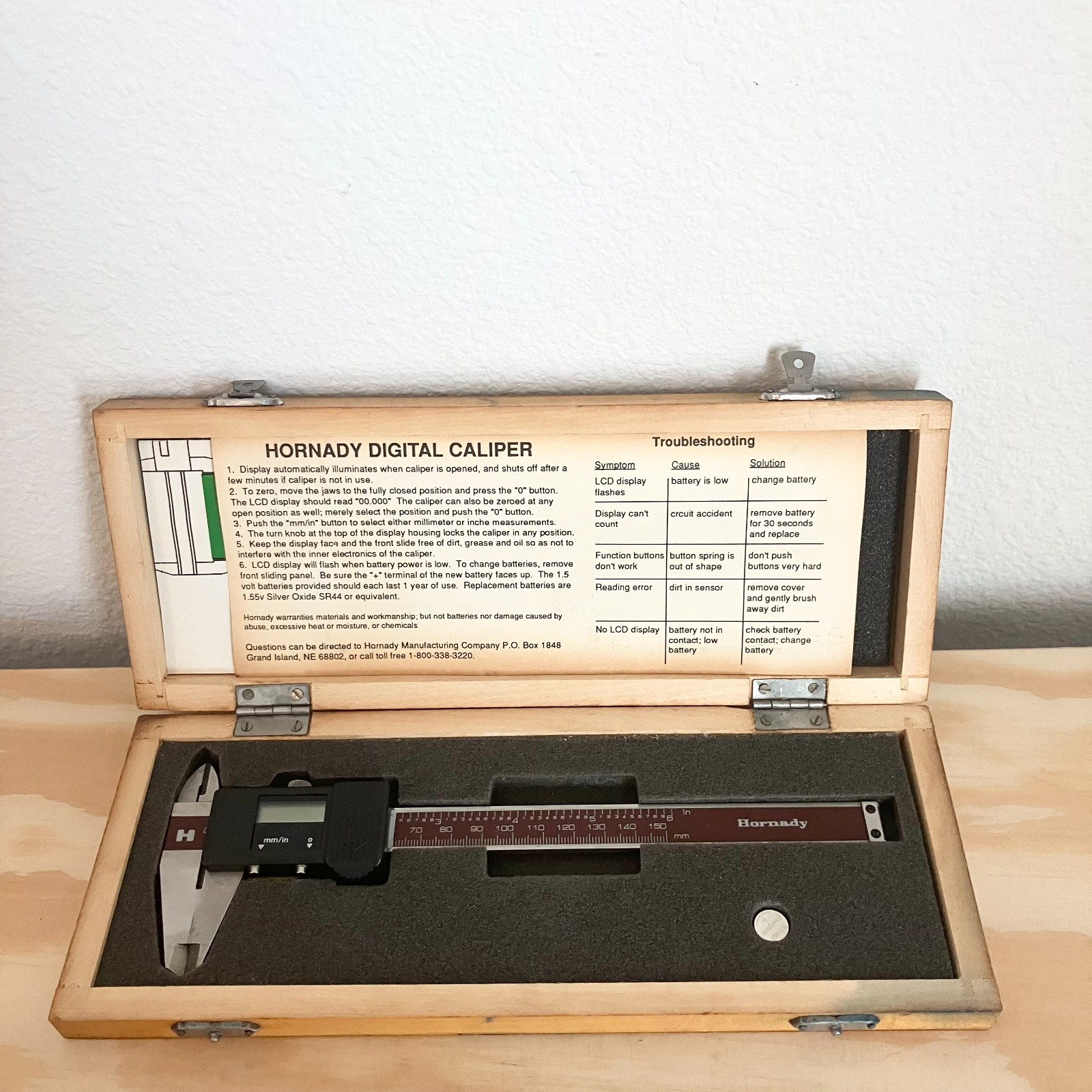 Hornady Digital Caliper 0-150mm (6 in) 050080