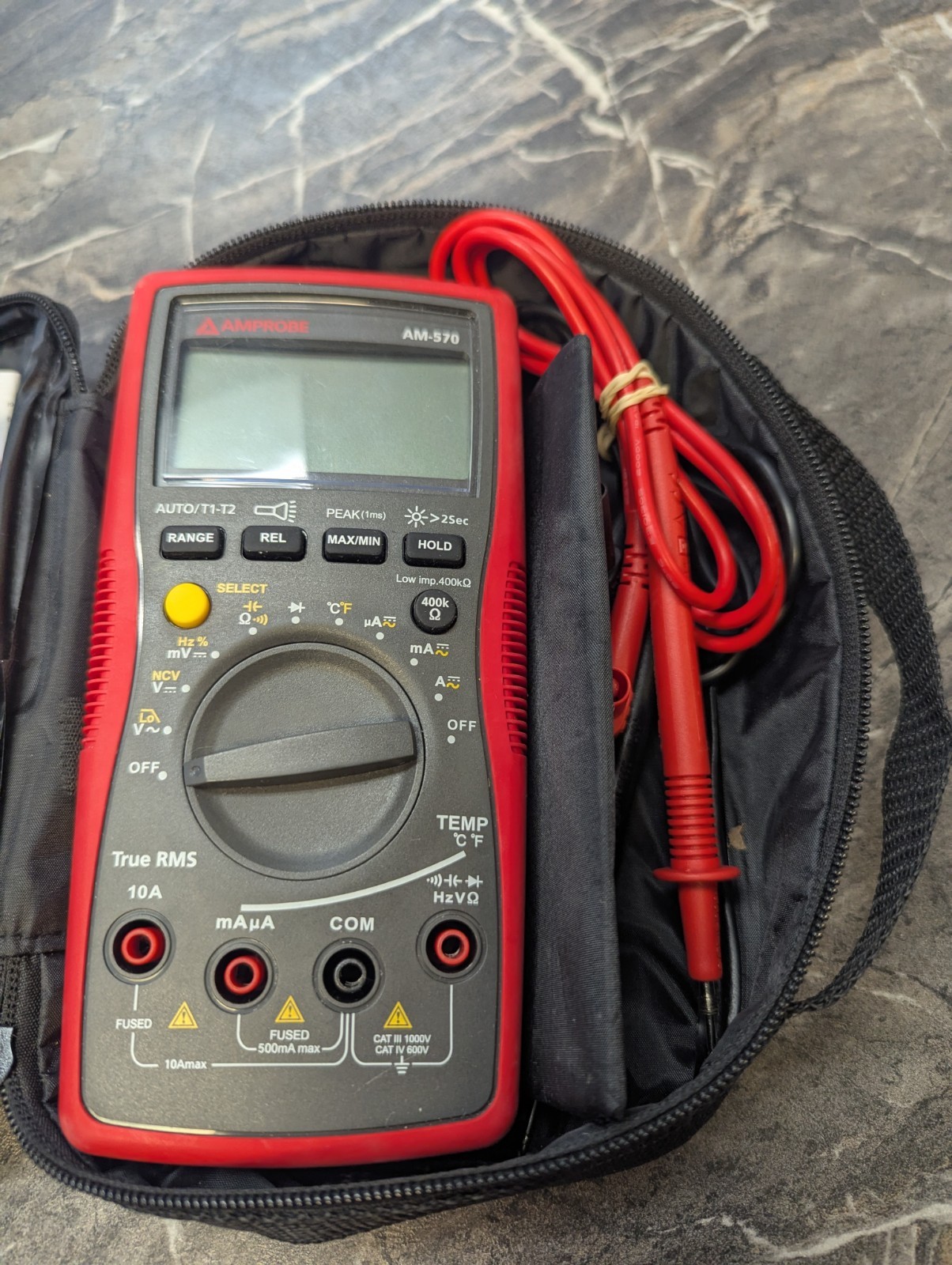Amprobe AM-570 True RMS Industrial Digital Multimeter Tested Kit