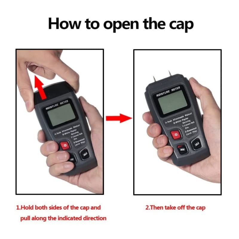 THE PERFECT PART Digital LCD Wood Moisture Meter Detector Tester Wood…