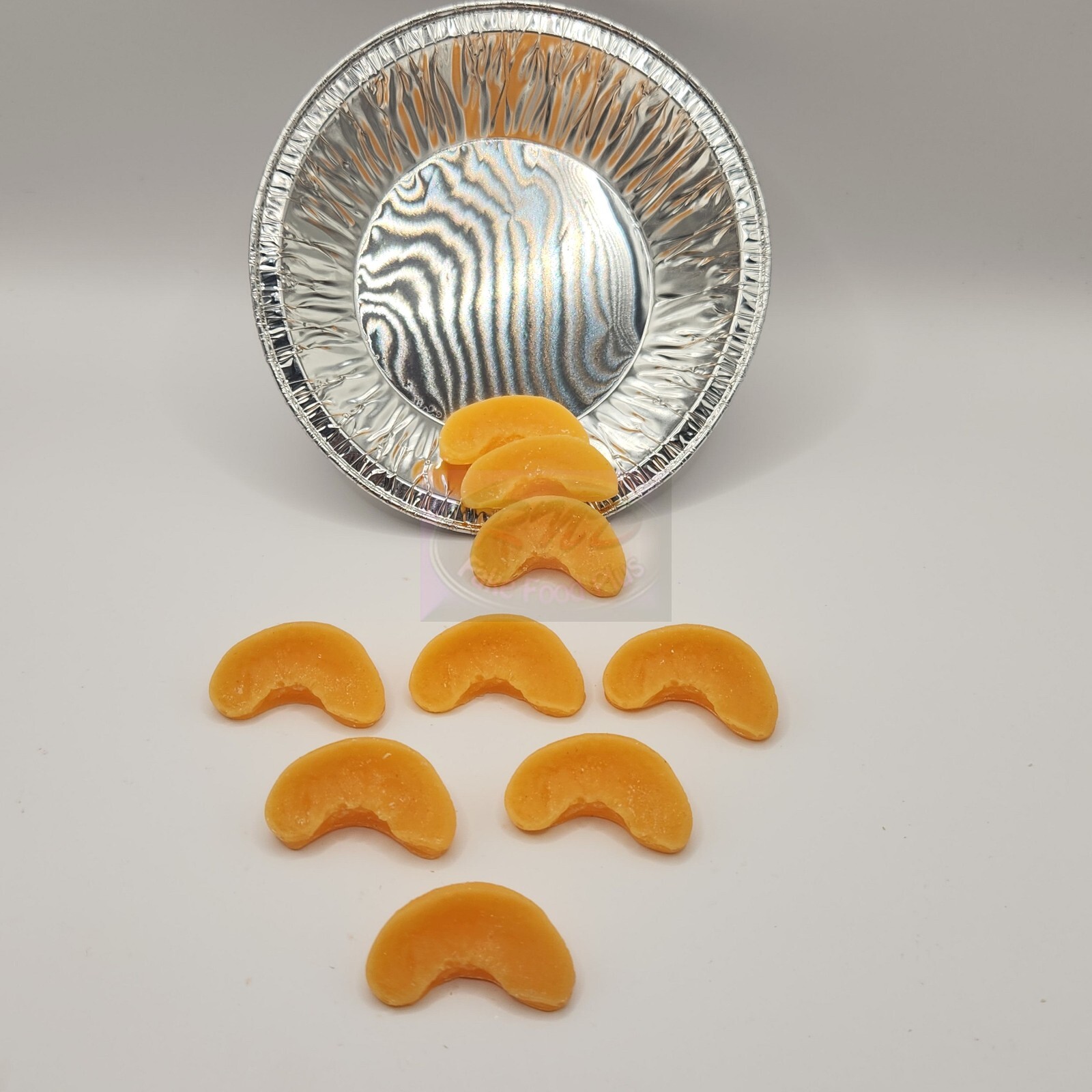 Medium Size Peach Slices, Wax, Scented, APPROX 59 Pieces, Handmade