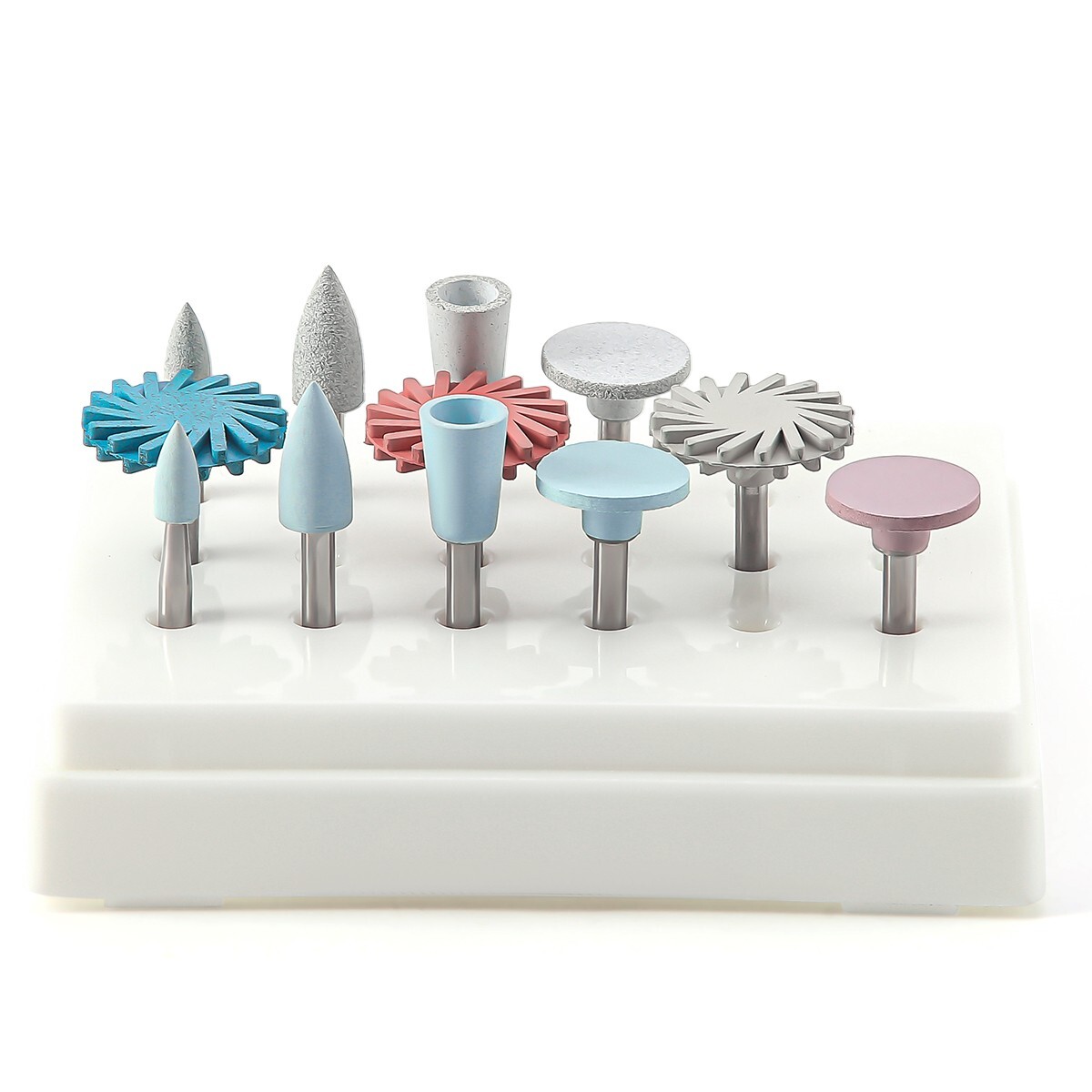 AZDENT Dental Composite Polishing Wheel Discs Burs Kit RA 2.35mm 12pcs/pack