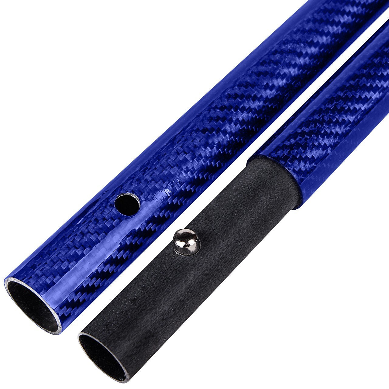 CKG 3K Carbon Fiber Travel Sand Scoop Shovel Handle Universal Pole Blue