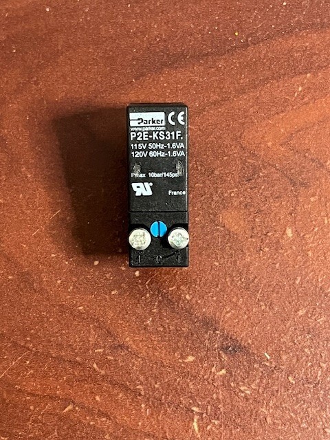 Parker P2E-KS31F Pneumatic Pilot Solenoid Valve 120V Normally Closed 3/2 Valve