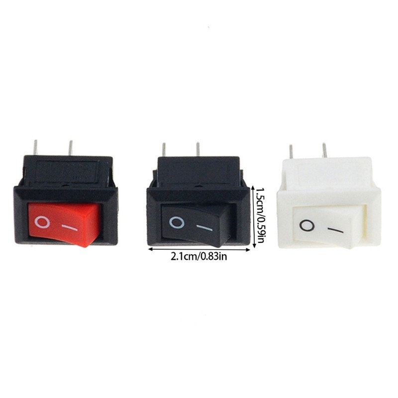 2 Pin Rocking Switches 2 Position Electrical Toggle Switches Childproof Power