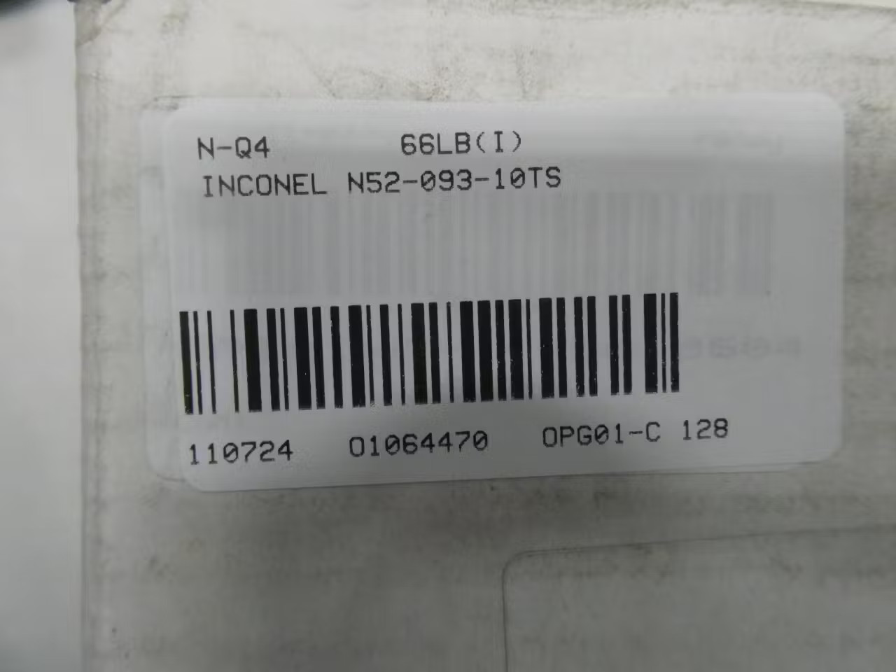 Special Metals N52-093-10TS Electrode 0.093in 36in 60lb Filler Metal 12