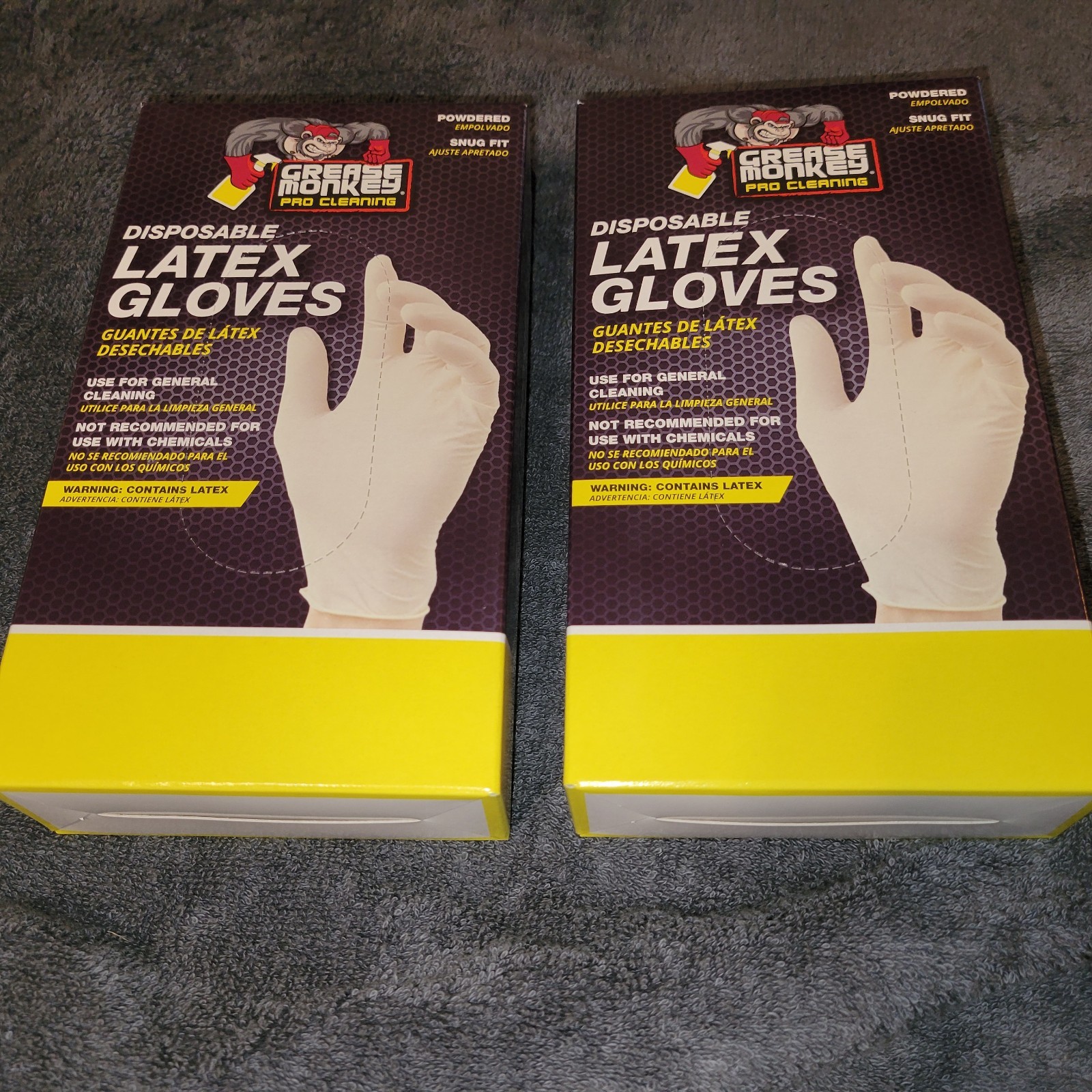 Grease Monkey Pro Cleaning Latex Free Nitrile Gloves 2 Boxes of 50