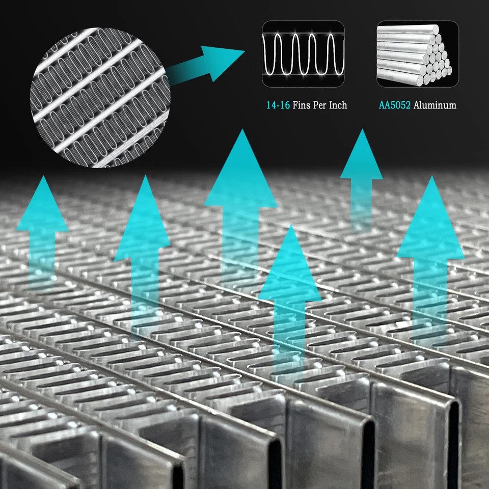 6 Row Radiator 2485B726 for Cat/Perkins Stationary 1104C-44 1104C-E44 1104A-44