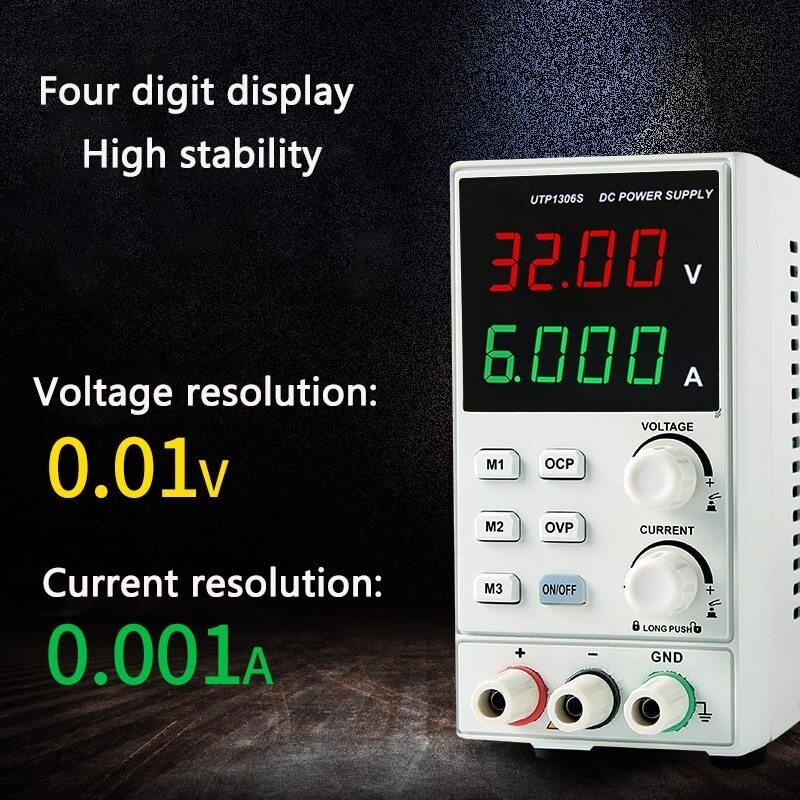 Digital Display Adjustable Single Channel DC Regulated Power Supply 0-32V 0-6A