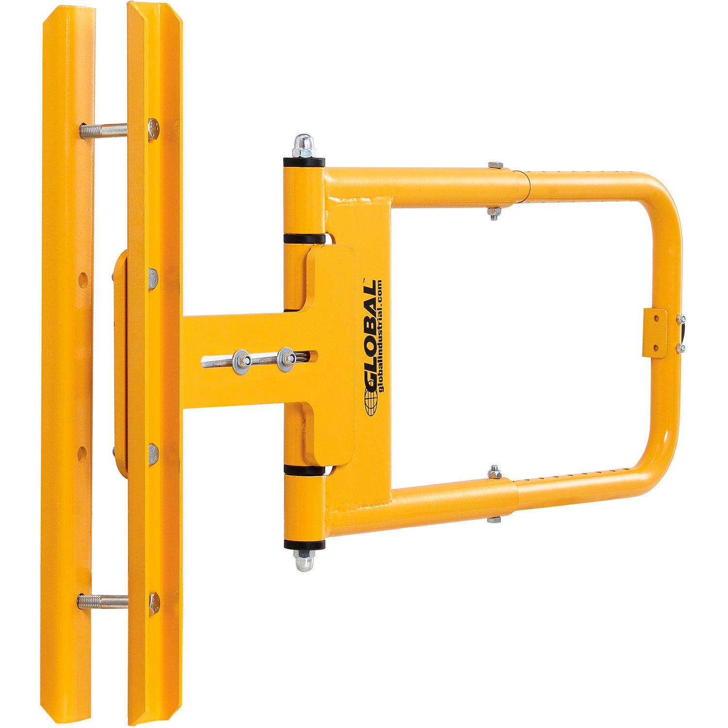Global Industrial Adjustable Safety Swing Gate 16″-26″W Opening Yellow