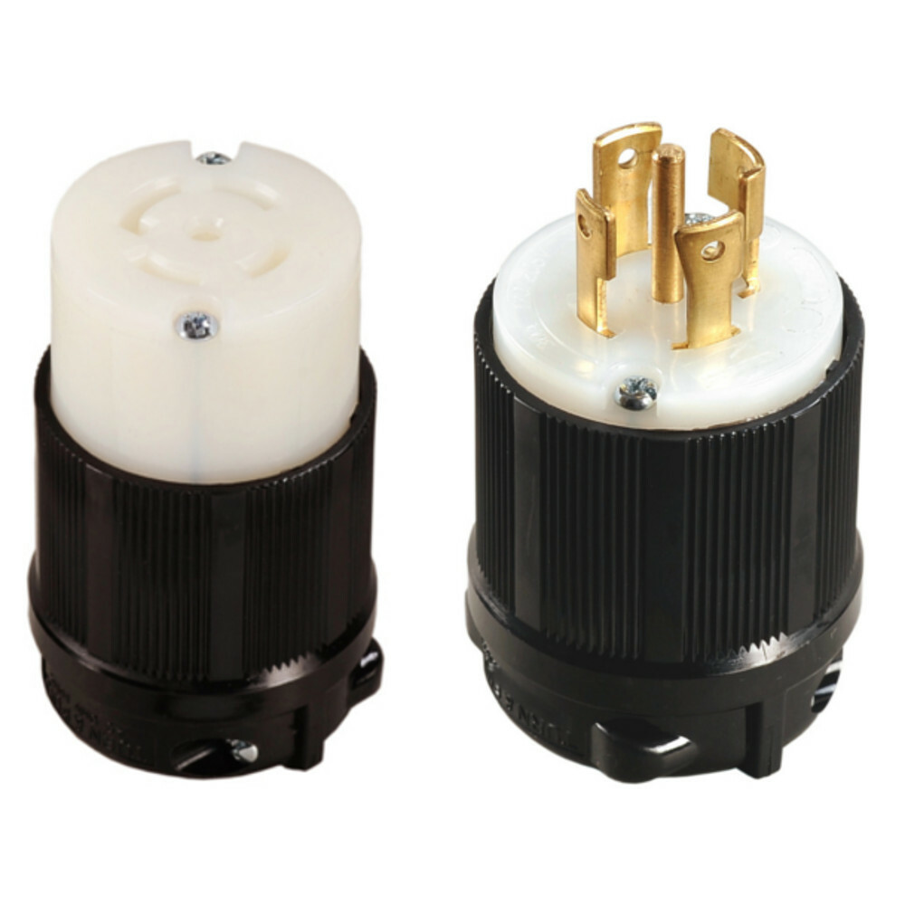 NEMA L21-30 Grounding Locking Plug, 30A 120/208V AC, 4 Pole 5 Wire, cUL Listed
