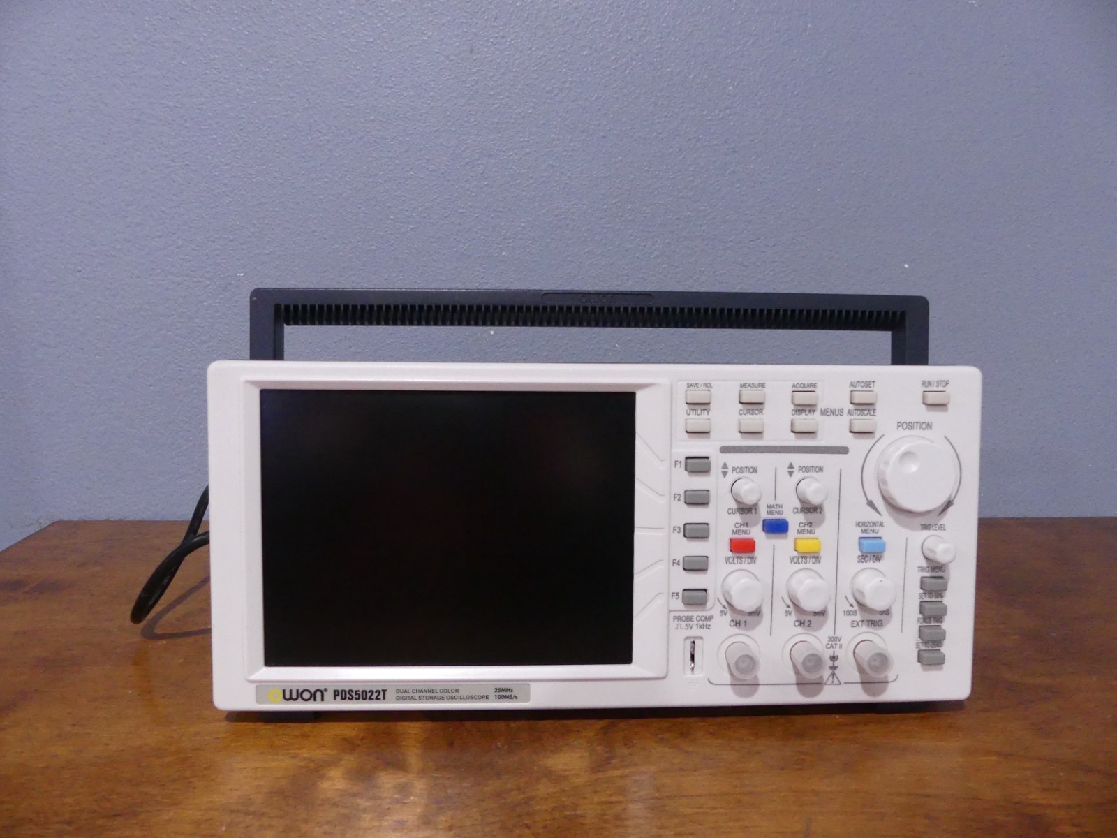 OWON PDS5022T Model 2 Channel 25MHz Digital Oscilloscope Color LCD Screen
