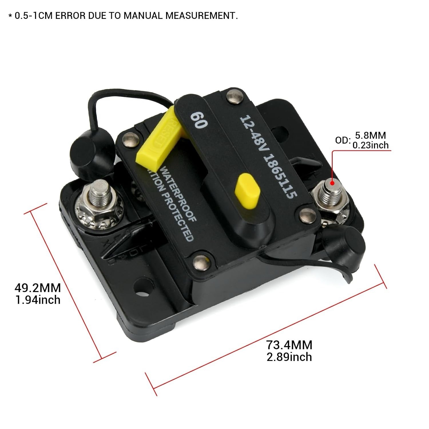 MKR-27 60 AMP Circuit Breaker 1865115 MKR-28 Trolling Motor Plug and Recepta…