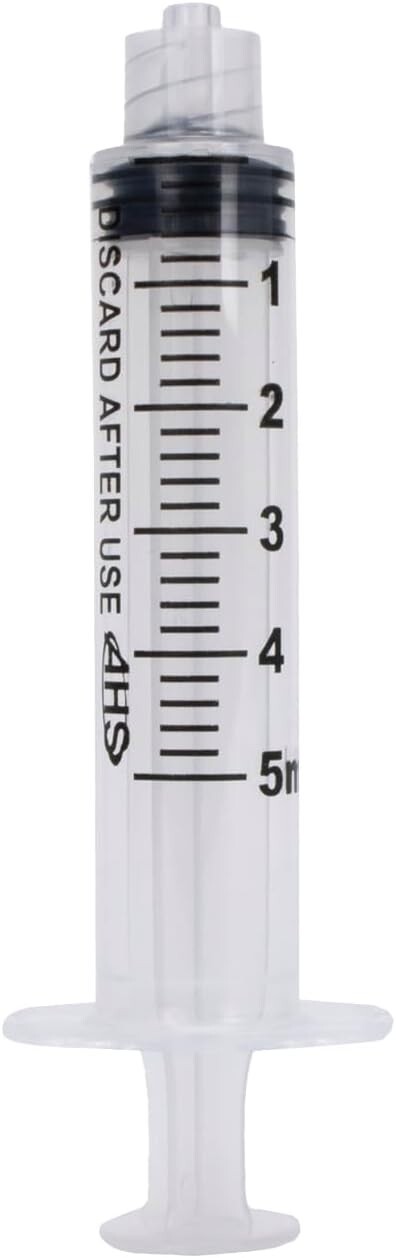 AHS Syringes, 5mL Luer Lock, 100/Box