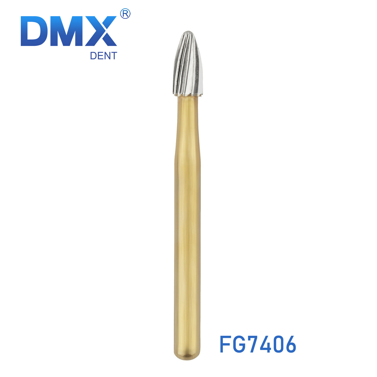 Dental Tungsten Carbide Bur Trimming and Finishing Egg Football FG7404/7406/7408