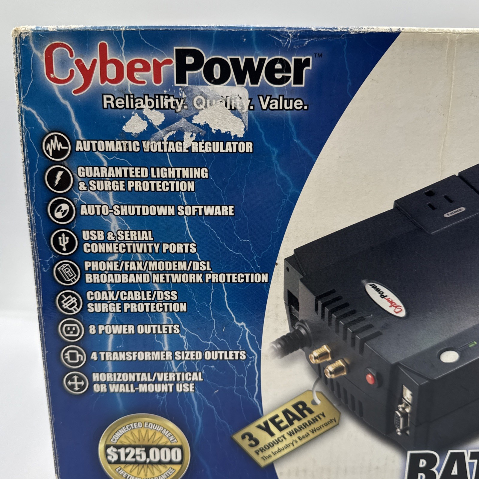 CyberPower CP685AVR Line-interactive 685VA Compact Uninterruptible Power Supply