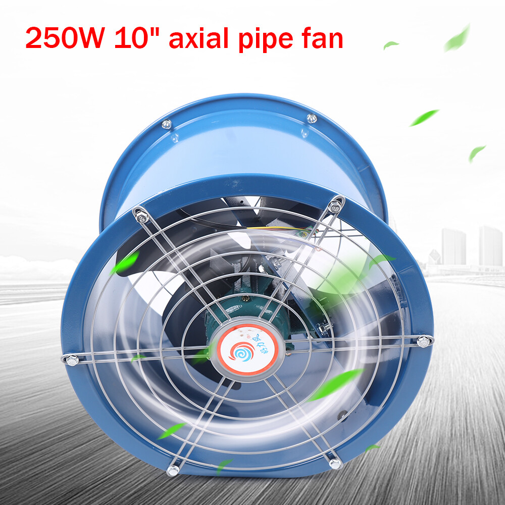 10″ Explosion-proof Axial Fan Cylinder Pipe Fan 1420r/min Warehouse Workshop NEW
