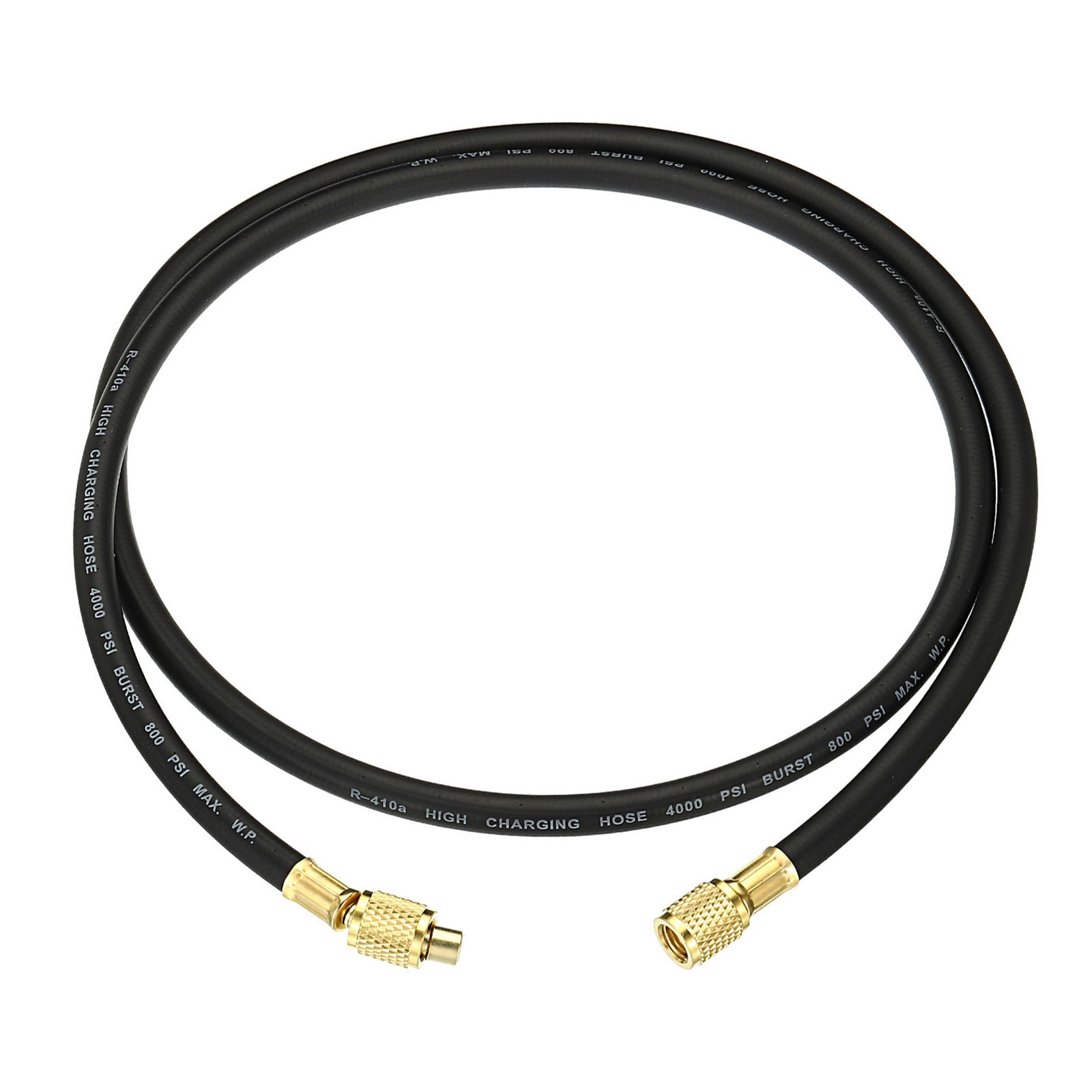 4.9ft 800 PSI 4000 PSI Refrigerant Charging Tube Refrigerating Black