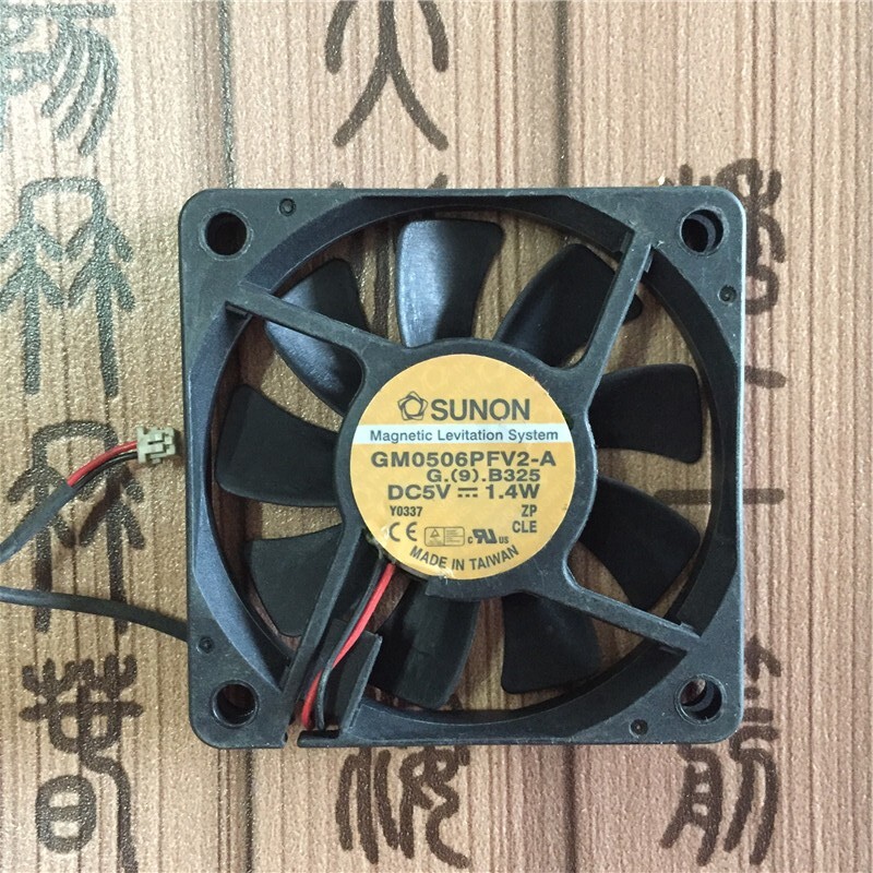 SUNON GM0506PFV2-A 6010 DC5V 1.4W 6CM 2-Pin Slim Cooling Fan