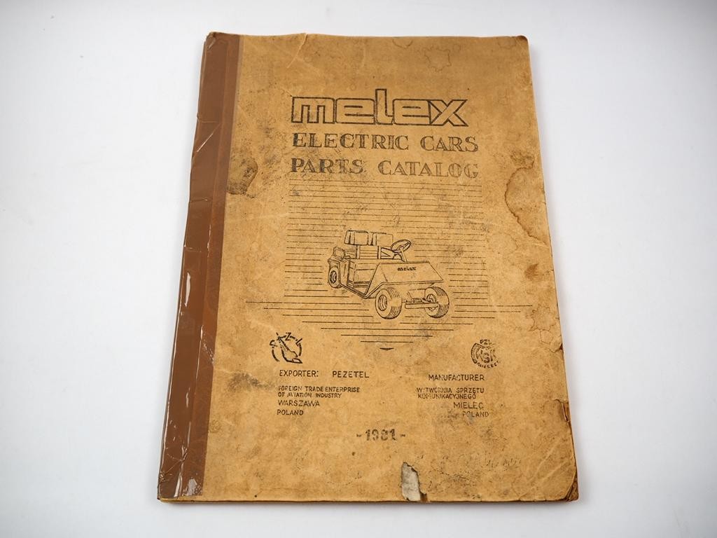 Original PZL Melex Electric Cars 1981 Parts Catalog Spare Parts List Poland