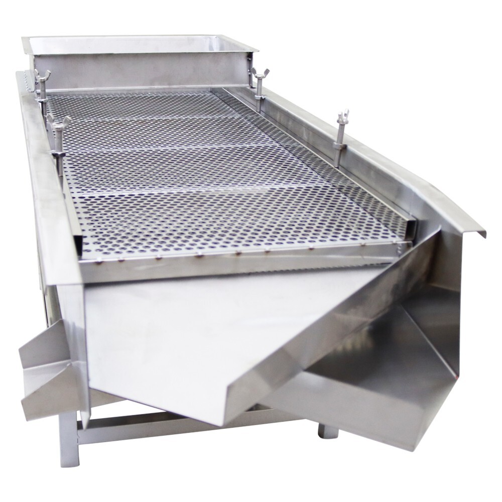 Double Layer 10mm&5mm Stainless Steel Linear Vibrating Screen Two Motor 110V