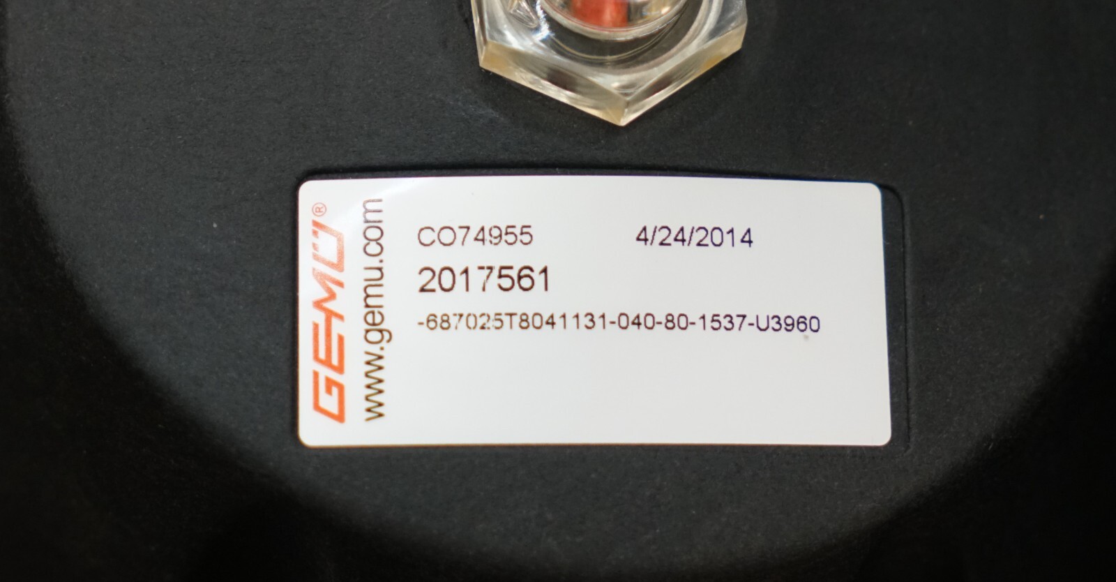 GEMU 687 Tri-Clamp Diaphragm Valve, 3-Way, EP SS, 687-25T-8041131-040-80-1537