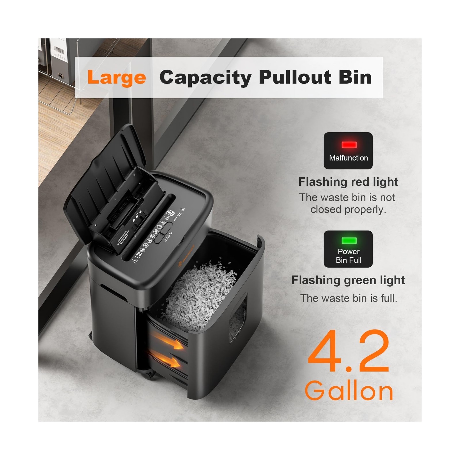 Bonsaii 100 Sheets Auto Feed Paper Shredder, Up to 30 Minutes Shred… Fast Ship