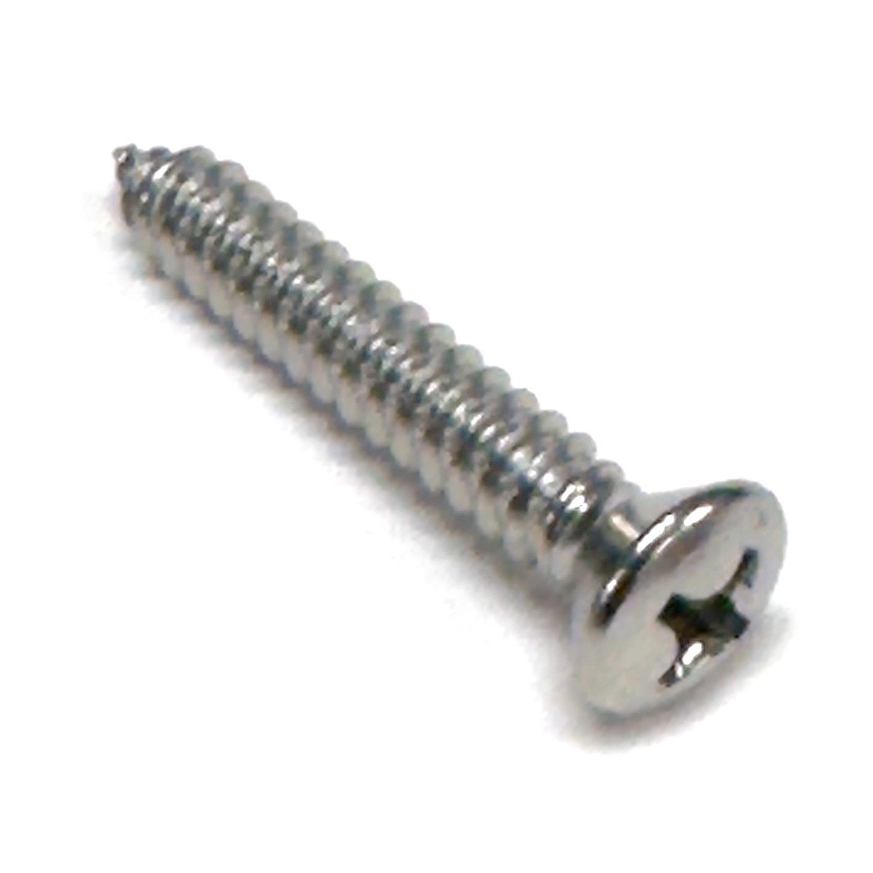 Sheet Metal Screws 1/4 in x 1-1/2 in Stainless Oval Head Phillips Drive 15 Pack