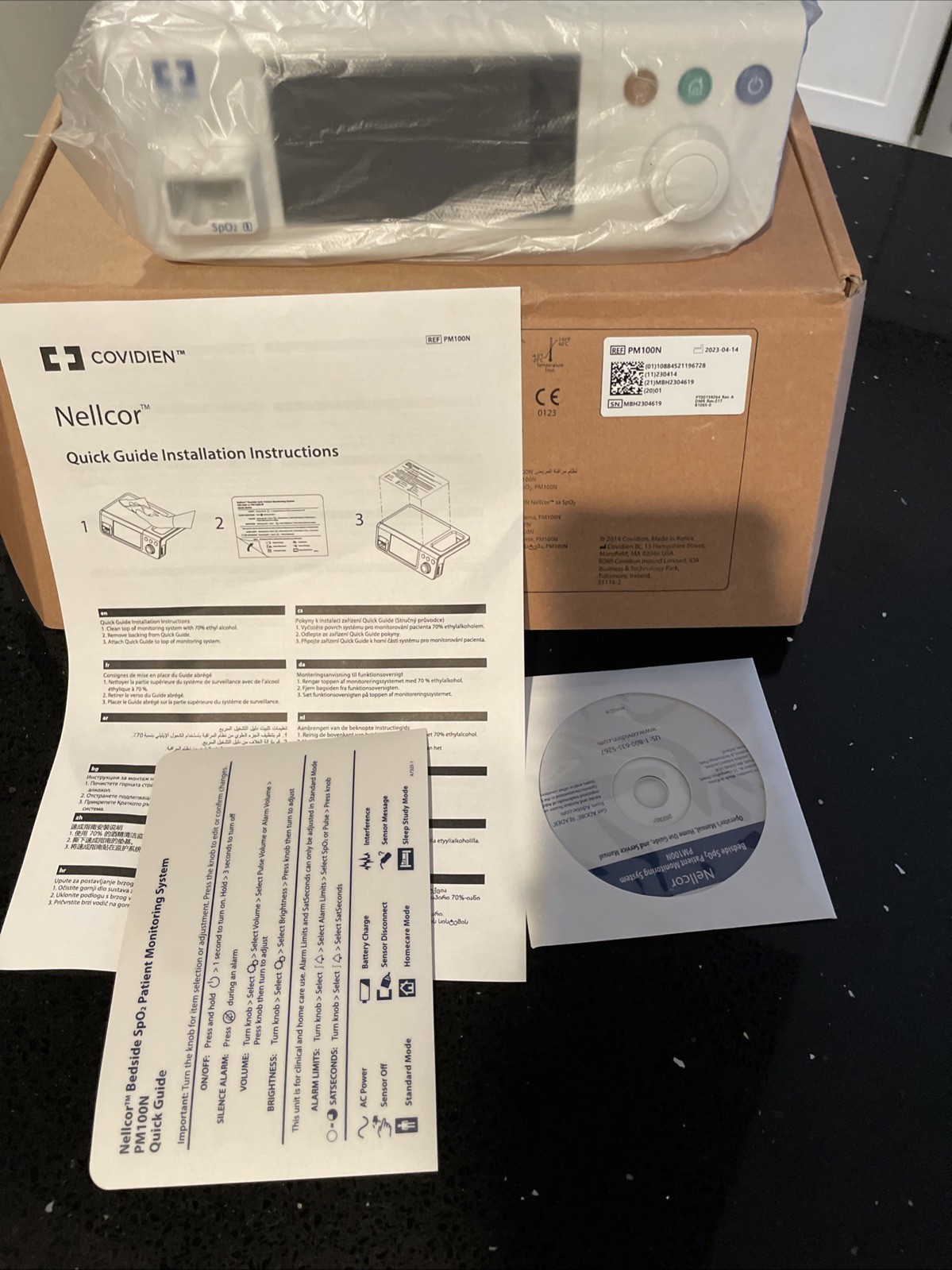 Covidien Nellcor PM100N SpO2 Bedside System
