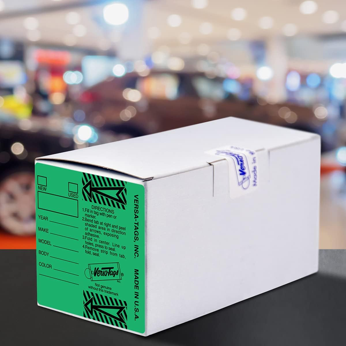 250 per Box, Self-Protecting Paper Key Tags with Chrome-Plated Split Rings Perfe