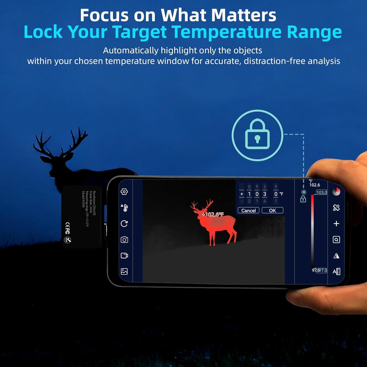 ANXTECH Thermal Camera 512×384 IR Resolution Infrared Camera for Android Pocket