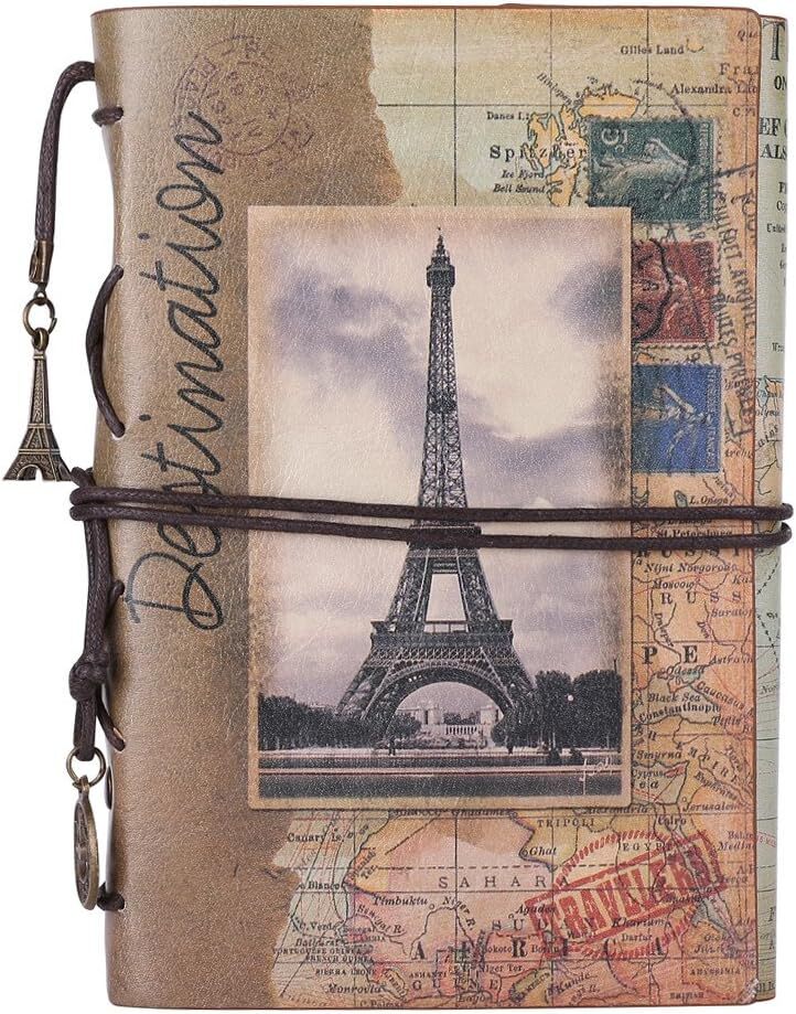 Leather Writing Journal Notebook, MALEDEN Vintage Traveler Notebook Sketchbook