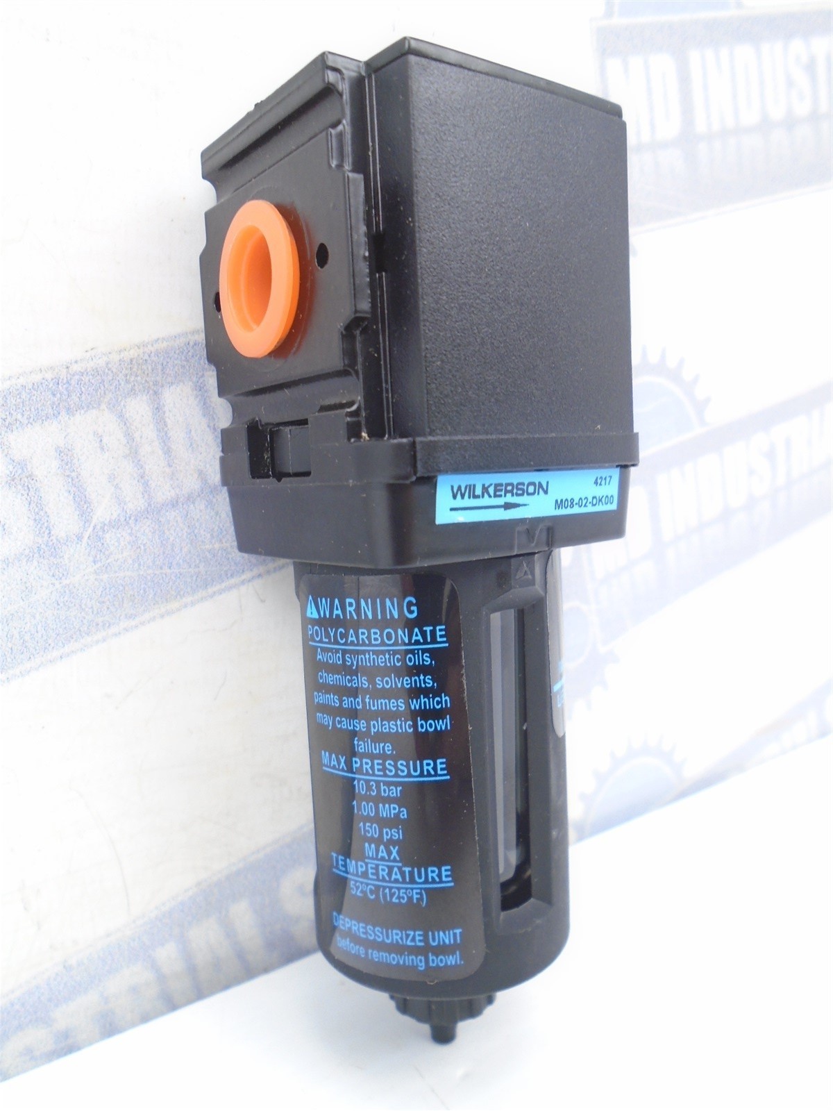 WILKERSON M08-02-DK00 Coalescing FILTER Oil ABSORBING 1/4″NPT 0.003m 125psi NEW