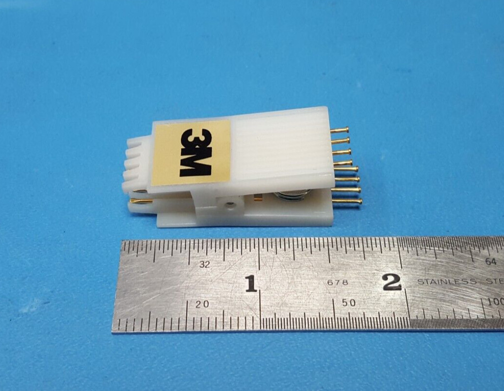 IC TEST CLIP, 8 PIN, 2X4, Prototype 3M, 923743-08, DIP, 0.3″ (7.62mm) LTC-8