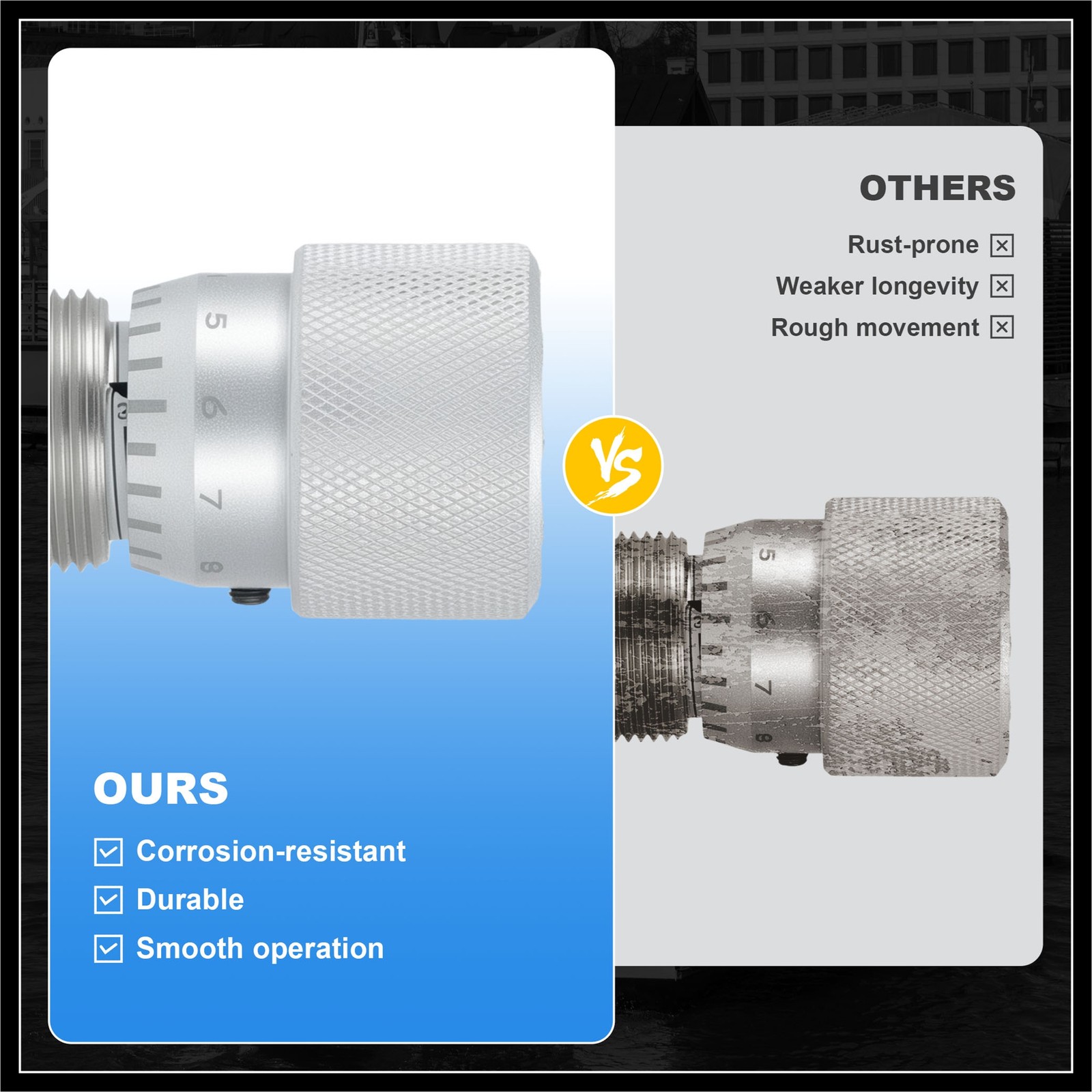 3/8Inch NPT Hydraulic Flow Control Needle Valve 5800PSI Two Way