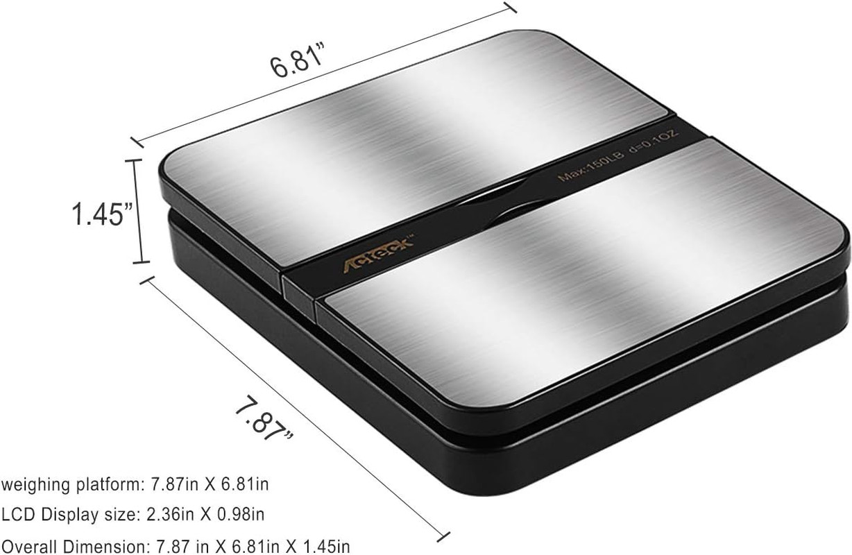 150lb Digital Shipping Postal Scale 0.1oz LCD Display Tare Hold AC Adapter